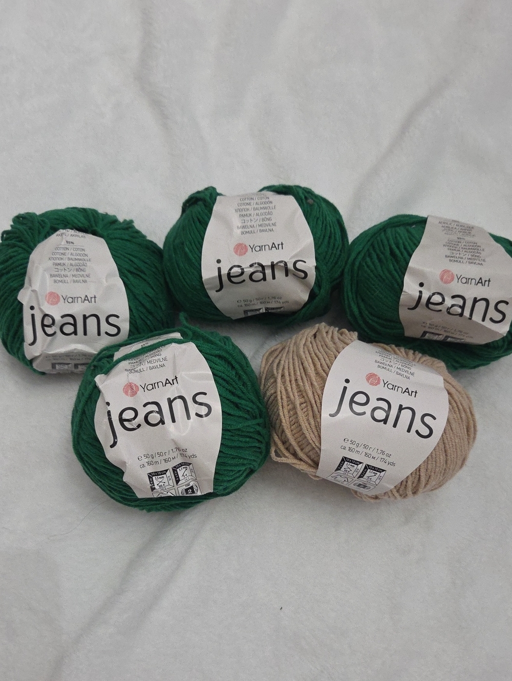 Yarn Art Jeans Yarn 5 Skeins